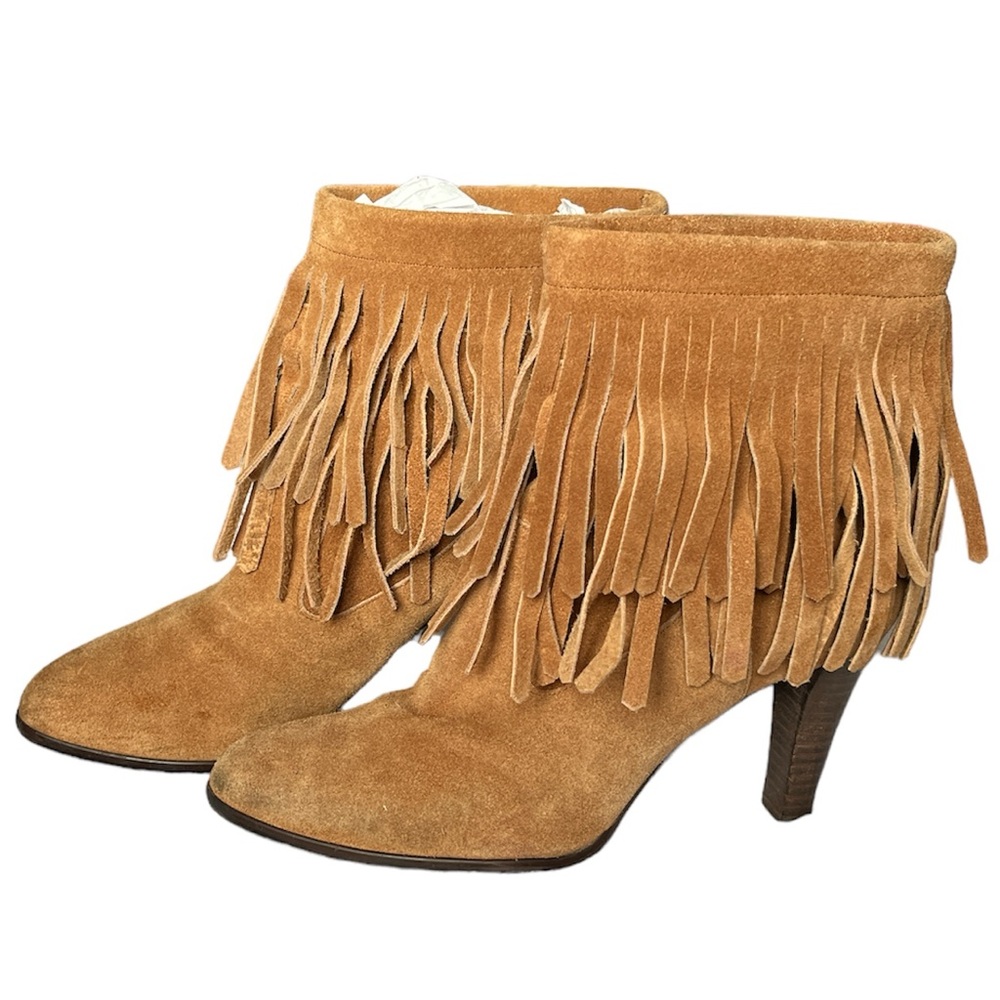 Meda genuine leather fringe western boots size 7US - Picture 2 of 11